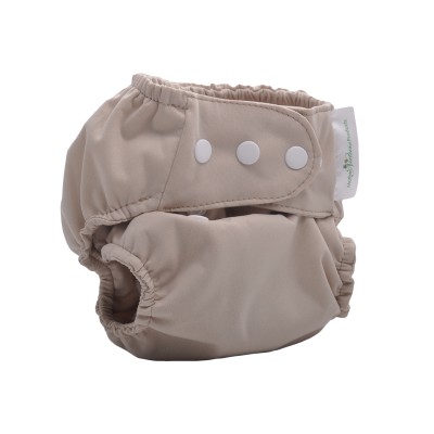 Mother Nature All in Three Bamboo Nappy (Cover + Insert Bamboo)  - Beige