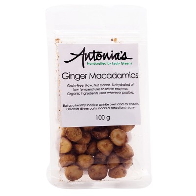 Antonia's Ginger Macadamias 100g