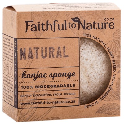 Faithful To Nature Konjac Sponge - Natural