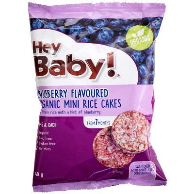 Hey Baby! Organic Mini Rice Cakes - Blueberry