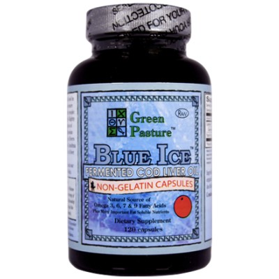 Green Pasture Fermented Cod Liver Oil Capsules - Orange Flavour