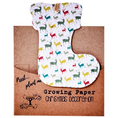Growing Paper Christmas Decorations - Stocking