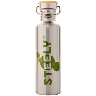 Steely 100% Stainless Steel Bottle 750ml Adventure Green