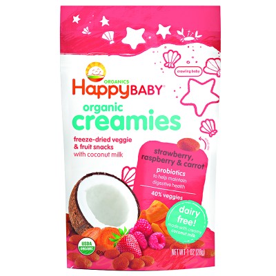 Happy Creamies Strawberry, Raspberry & Carrot 28g