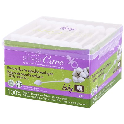 Silvercare Organic Cotton Baby Safety Earbuds 56u