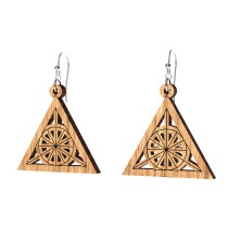 The Artists Sacred Geometry Fire Earrings