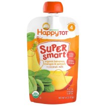 Happy Tot Super Smart - Bananas, Mangos, Spinach & Coconut Milk