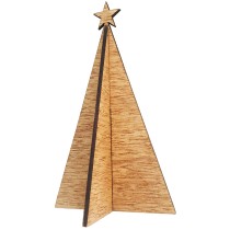 Wood Be Nice Modern 3D Christmas Tree - Wood